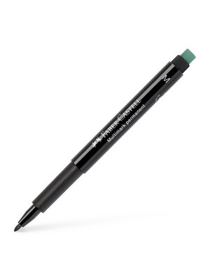 Faber Castell Multimarker permanent - zwart - medium Faber Castell Multimarker permanent - zwart - medium