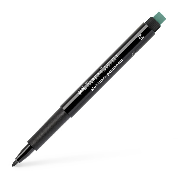 Faber Castell Marker Multimark permanent - M zwart afbeelding