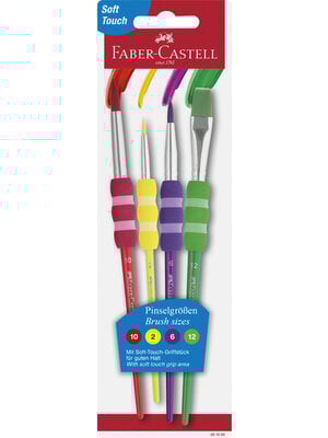 Faber Castell Penselenset plastic - 4 stuks