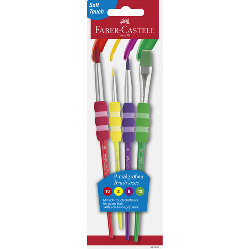 Faber Castell Penselenset plastic - 4 stuks