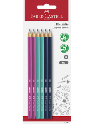 Faber Castell Potlood 1111 HB - 6 stuks