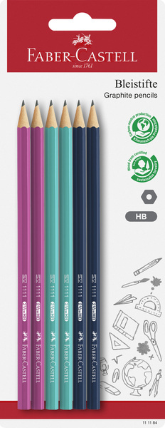 Faber Castell Potlood 1111 HB - 6 stuks afbeelding