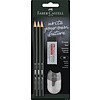 Faber Castell Grafietpotloden 1111 HB - set 3 stuks + 2 accessoires Faber Castell Grafietpotloden 1111 HB - set 3 stuks + 2 accessoires