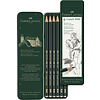 Faber Castell Grafietpotloden 9000 - set 6 stuks in blik Faber Castell Grafietpotloden 9000 - set 6 stuks in blik