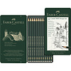Faber Castell Grafietpotloden 9000 - set 12 stuks in blik - design Faber Castell Grafietpotloden 9000 - set 12 stuks in blik - design