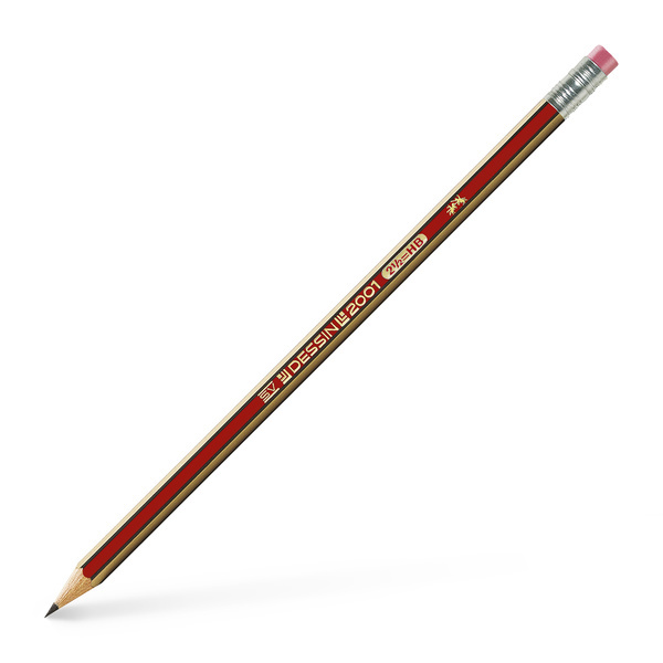 Faber Castell Potlood Dessin 2001 - HB met gum afbeelding