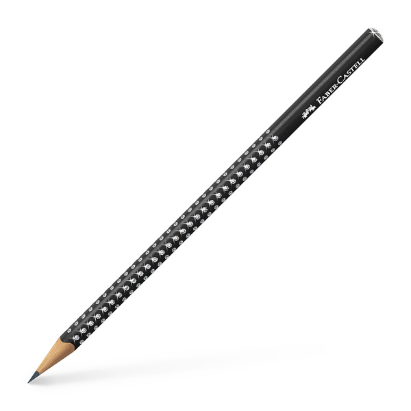 Faber Castell Potlood Grip sparkle - zwart afbeelding