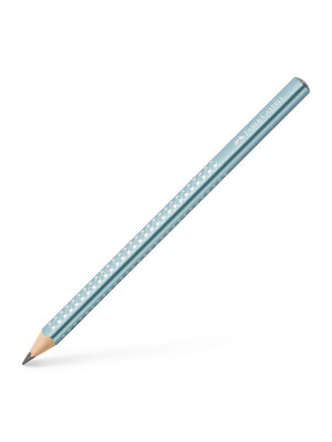 Faber Castell Grafietpotlood Jumbo Sparkle Grip - B ocean metallic Faber Castell Grafietpotlood Jumbo Sparkle Grip - B ocean metallic
