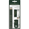 Faber Castell Potloodset 9000 - Jumbo - 2B, 4B, gum, slijper Faber Castell Potloodset 9000 - Jumbo - 2B, 4B, gum, slijper
