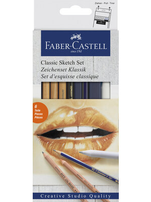 Faber Castell Potloodset classic 6-delig Faber Castell Potloodset classic 6-delig