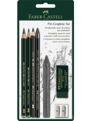 Faber Castell Pitt Graphite Potloodset 7-delig Faber Castell Pitt Graphite Potloodset 7-delig