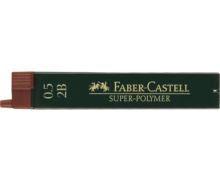 Faber Castell Potloodstiftjes Super-Polymer - 0,5mm - 2B afbeelding