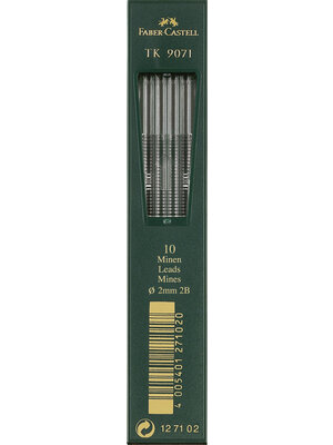 Faber Castell Potloodstiftjes TK9071 - 2,0mm - 2B Faber Castell Potloodstiftjes TK9071 - 2,0mm - 2B