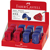 Faber Castell Puntenslijper Sleeve - mini rood/blauw Faber Castell Puntenslijper Sleeve - mini rood/blauw