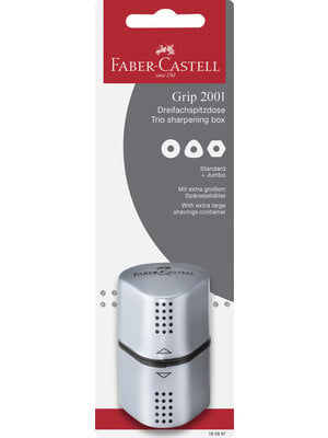 Faber Castell Trio Puntenslijper Grip zilver