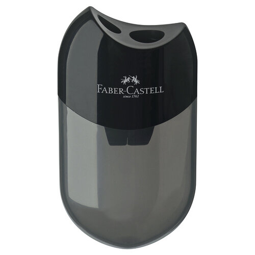 Faber Castell Puntenslijper met afvalkoker zwart