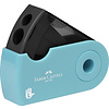 Faber Castell Puntenslijper SLEEVE dubbel turquoise linkshandig