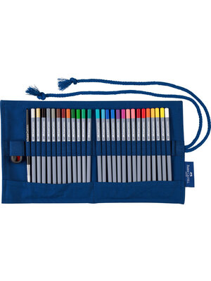 Faber Castell Goldfaber Aquarelpotloden - set 27 stuks in roletui
