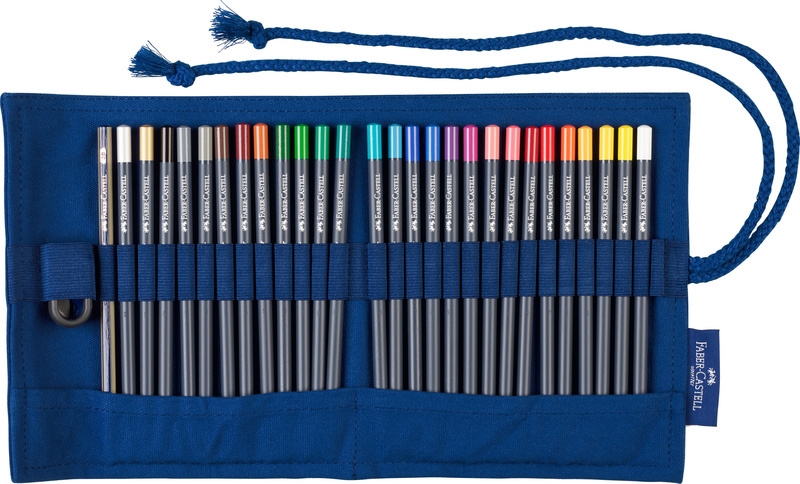Faber Castell Roletui met 27 Goldfaber kleurpotloden afbeelding