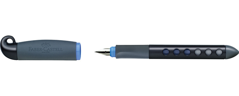 Faber Castell Schoolvulpen Scribolino LH - zwart/blauw afbeelding
