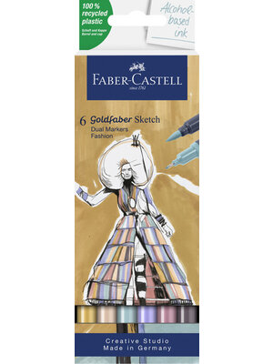Faber Castell Goldfaber Sketch Alcohol Marker - set 6 stuks - Fashion Faber Castell Goldfaber Sketch Alcohol Marker - set 6 stuks - Fashion