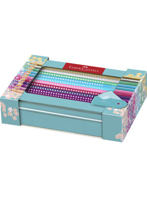 Faber Castell Sparkle set - 20x kleurpotloden en 1x mini puntenslijper Faber Castell Sparkle set - 20x kleurpotloden en 1x mini puntenslijper