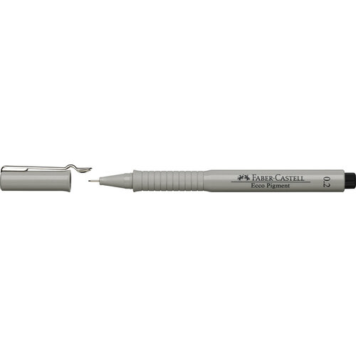 Faber Castell Tekenpen Ecco Pigment - 0,2 mm zwart