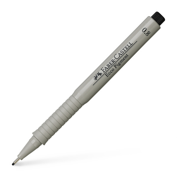 Faber Castell Tekenpen Ecco Pigment - 0,8 mm zwart afbeelding