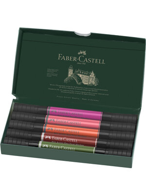 Faber Castell Pitt Artist Dual Marker - set 5 stuks - Flowers Faber Castell Pitt Artist Dual Marker - set 5 stuks - Flowers