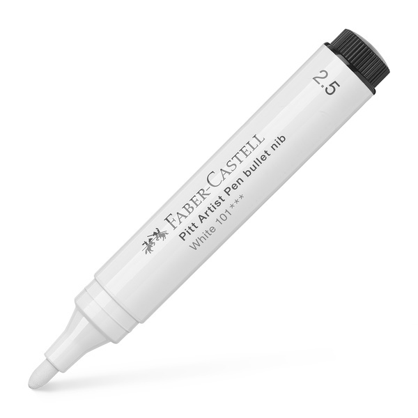 Faber Castell Tekenstift Pitt Artist Pen - 101 wit afbeelding