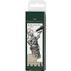 Faber Castell Pitt Artist Pen - set 4 stuks - zwart (03 05 07 B) Faber Castell Pitt Artist Pen - set 4 stuks - zwart (03 05 07 B)