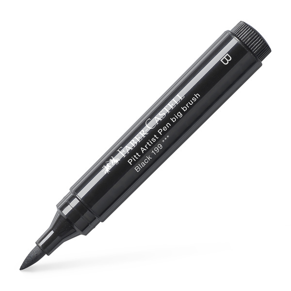 Faber Castell Tekenstift Pitt Artist Pen - Big Brush - 199 zwart afbeelding