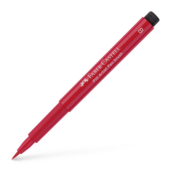 Faber Castell Tekenstift Pitt Artist Pen Brush - 121 geraniumrood fel afbeelding
