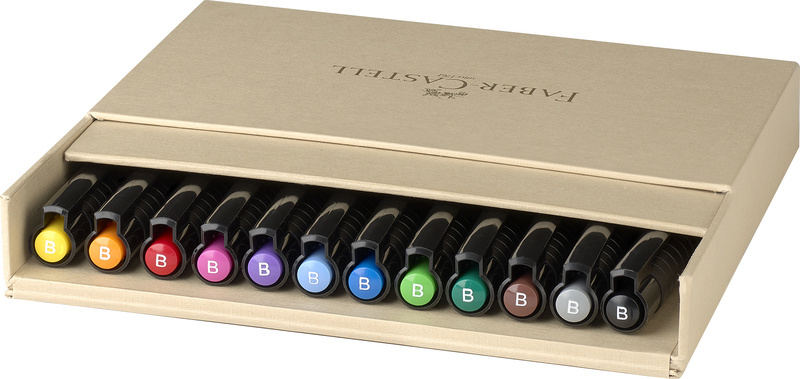 Faber Castell Tekenstift Pitt Artist Pen Brush - 12dlg studiobox afbeelding