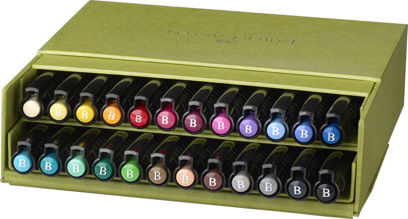 Faber Castell Tekenstift Pitt Artist Pen Brush - 24dlg studiobox afbeelding