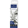 Faber Castell Tekenstift Pitt Artist Pen Comic - 4-delige etui zwart