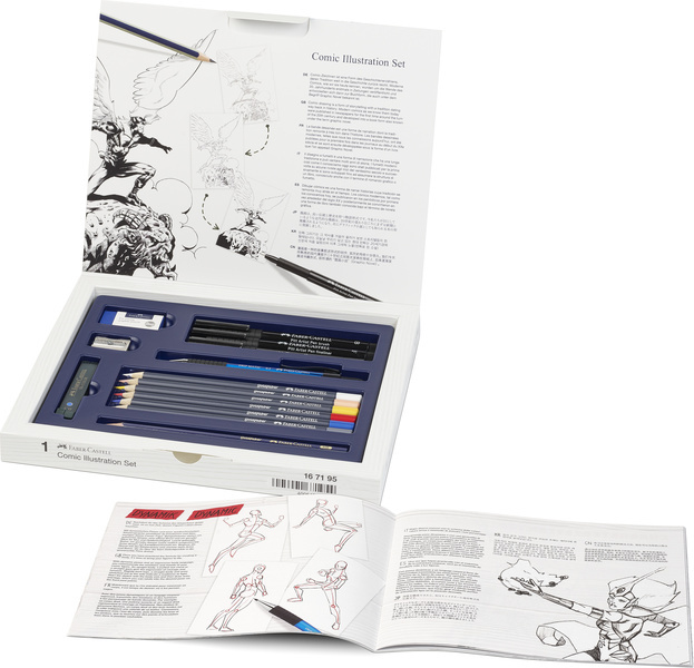 Faber Castell Tekenstift Pitt Artist Pen Comic - illustratie set afbeelding