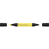 Faber Castell Tekenstift Pitt Artist Pen duo marker - 104 licht geel glanzend