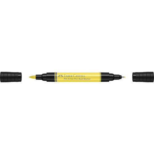 Faber Castell Tekenstift Pitt Artist Pen duo marker - 104 licht geel glanzend