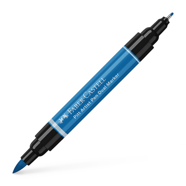Faber Castell Tekenstift Pitt Artist Pen duo marker - 110 phthaloblauw afbeelding