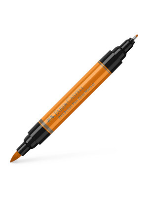 Faber Castell Tekenstift Pitt Artist Pen duo marker - 113 oranje glazuur Faber Castell Tekenstift Pitt Artist Pen duo marker - 113 oranje glazuur