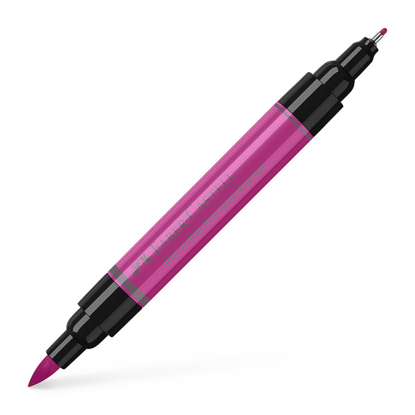 Faber Castell Tekenstift Pitt Artist Pen duo marker - 125 purper middel afbeelding