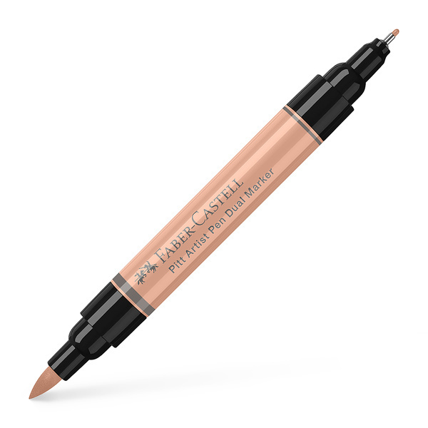 Faber Castell Tekenstift Pitt Artist Pen duo marker - 132 beige rood afbeelding