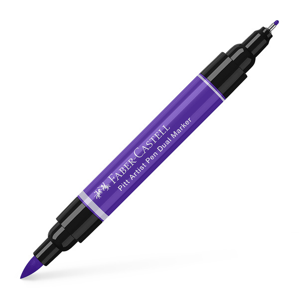 Faber Castell Tekenstift Pitt Artist Pen duo marker - 136 purperviolet afbeelding