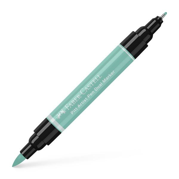 Faber Castell Tekenstift Pitt Artist Pen duo marker - 161 phthalogroen afbeelding