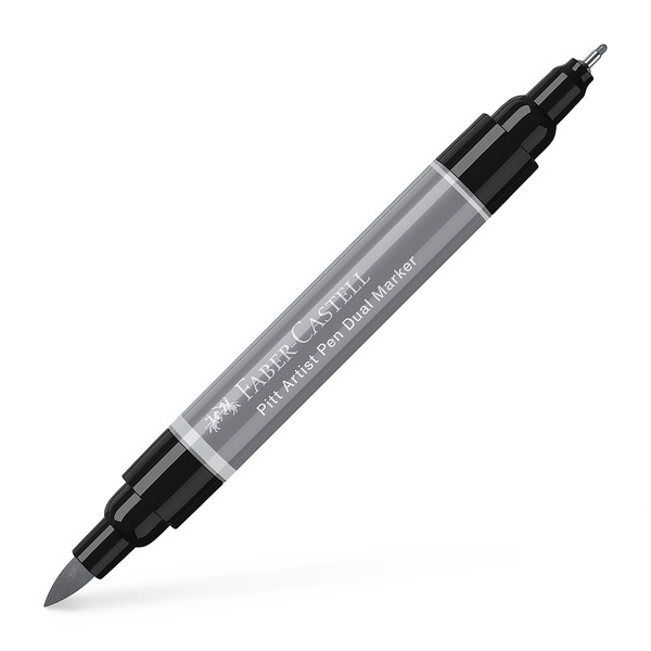 Faber Castell Tekenstift Pitt Artist Pen duo marker - 232 koudgrijs III afbeelding