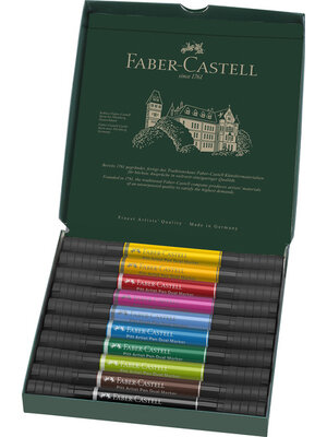 Faber Castell Pitt Artist Pen Dual Marker - set 10 stuks