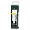 Faber Castell Pitt Artist Pen - set 4 stuks - zwart (M F S XS)