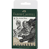 Faber Castell Pitt Artist Pen - set 8 stuks - zwart Faber Castell Pitt Artist Pen - set 8 stuks - zwart