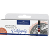 Faber Castell Pitt Artist Pen - Kalligrafieset 4 stuks A Faber Castell Pitt Artist Pen - Kalligrafieset 4 stuks A